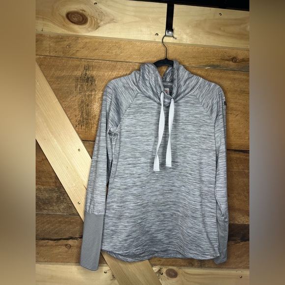 Avalanche Medium Women’s Outdoors Sweatshirt Cowl Neck Hoodie Pullover Grey - Picture 10 of 14